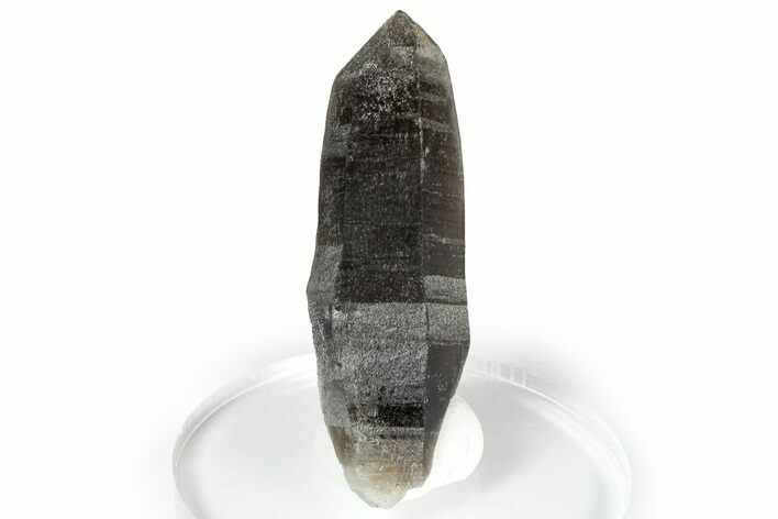 Dark Black Smoky Quartz Crystal - Malawi #348759